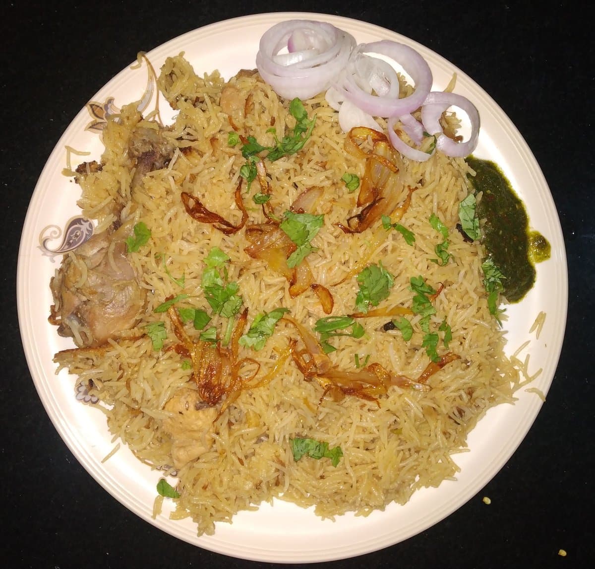 Chicken Pulao Calories: Per Plate, Cup & 100g (Yakhni Style) — CalsFlow guide cover